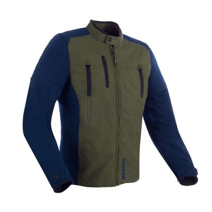 Blouson Moto Bering CROSSER - Vert / Bleu Ref : BR1493 
