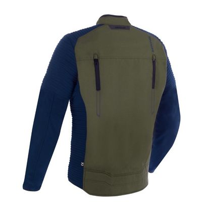 Blouson Moto Bering CROSSER - Vert / Bleu