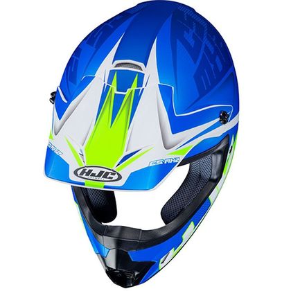 Casco de motocross Hjc CS MX II - ELLUSION - BLUE GREEN MATT 2022