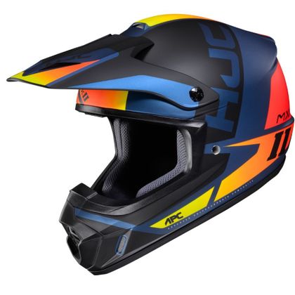 Casco de motocross Hjc CS MX II - CREED - MULTI MATT 2023 - Naranja / Azul