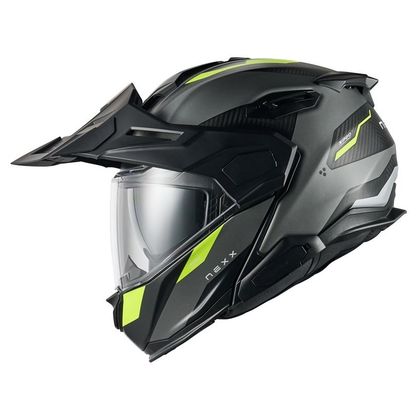 Nexx X.LIFECOUNTRY - TERRA Helm - Grijs / Geel
