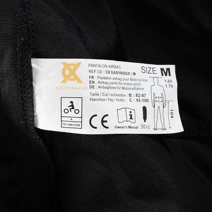 Pantalon airbag CX Air dynamics CX EASYRIDER - Noir