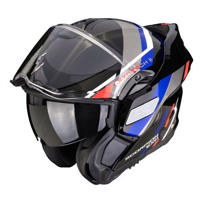 Casque modulable Scorpion Exo EXO-TECH II - MARKUS - Noir / Bleu Ref : SC1370 