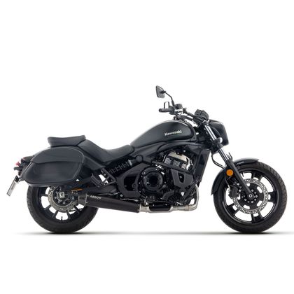 Ligne Complète Arrow REBEL ALU DARK EMBOUT CARBONE - Noir Ref : AW0707 / 74516RB KAWASAKI 650 VULCAN 650 - 2025