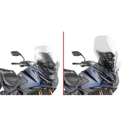 Givi Hoge bescherming (+ 15 cm) Bubbel - Kleurloos