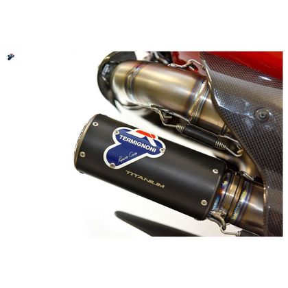 Linha Completa Termignoni RACING TITÂNIO PRETO PANIGALE V4 WSBK REPLICA + UpMap - Cinza