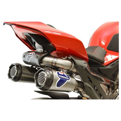 Linha Completa Termignoni RACING TITÂNIO PRETO PANIGALE V4 WSBK REPLICA + UpMap - Cinza Ref.: TER0040 / D20009400TNT 
