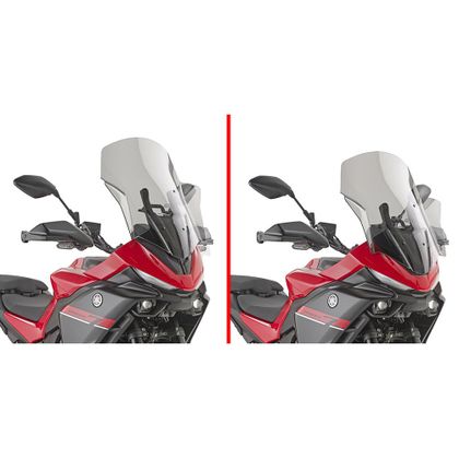 Givi Hohe Rauchschutz Windschutzscheibe - Grau
