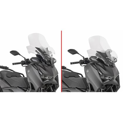 Bulle Givi Haute protection incolore (+10 cm) - Incolore
