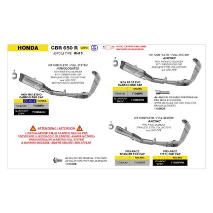 Ligne Complète Arrow Pro Race Nichrom - Collecteur Acier - Noir