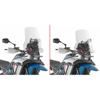 Bulle Givi Haute protection (+ 13 cm) - Incolore