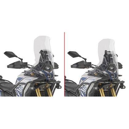 Bulle Givi Haute protection incolore (+9.5 cm) - Incolore