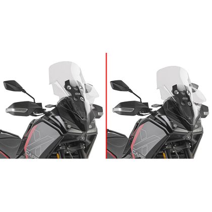 Givi Hohe transparente Schutz (+ 4,5 cm) Windschutzscheibe - Farblos
