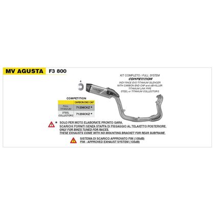 Arrow Indy Race Titanium Racing - Stahl-Kollektor Vollständige Linie - Grau