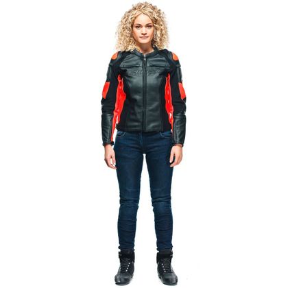 Dainese RACEN 4 DAMES Jas - Zwart / Rood
