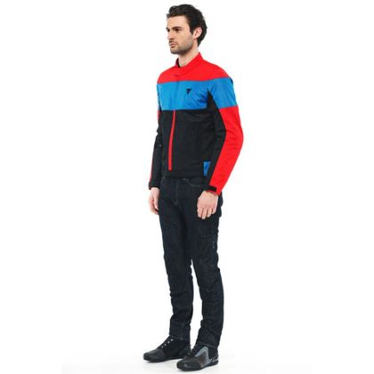 Blouson Dainese ELLETTRICA AIR - Rouge / Bleu