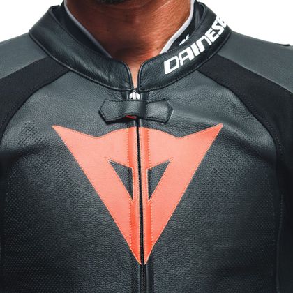 Combinaison Dainese TOSA LEATHER PERF 1 PIECE - Noir / Rouge