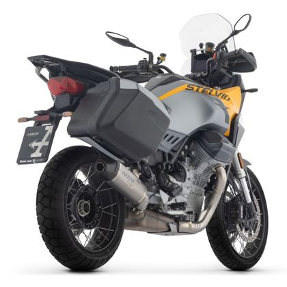 Silencieux Arrow INDY RACE EVO EMBOUT CARBONE - Gris