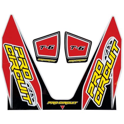 Stickers Pro Circuit T6 Universel - Noir / Rouge