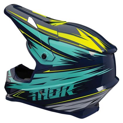 Casco de motocross Thor SECTOR - WARP - NAVY TEAL 2020