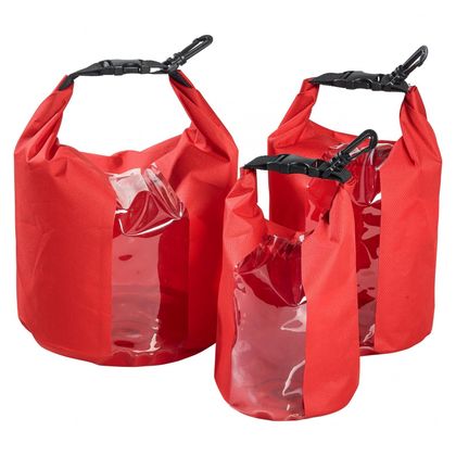 Sacoche Q Bag intérieur waterproof set de 3 pour topcase/valises - Rouge