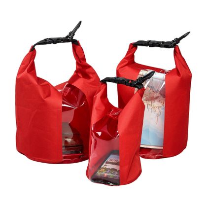 Sacoche Q Bag intérieur waterproof set de 3 pour topcase/valises universel - Rouge