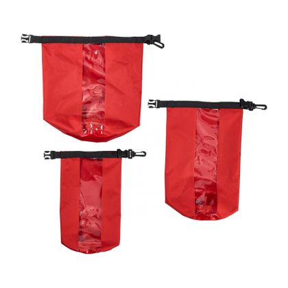 Borsa Q Bag interno waterproof set di 3 per bauletto/valigie universale - Rosso