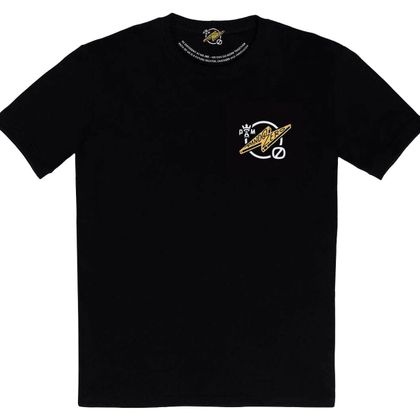 T-Shirt manches courtes Pando Moto MIKE ZERO 1 - Noir Ref : PAN0094 