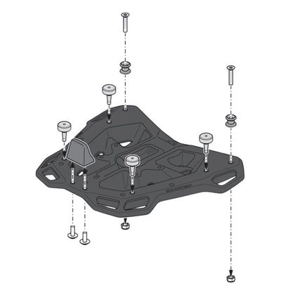Top case SW-MOTECH KIT COMPLET DUSC XL NOIR (55 Litres) - Noir