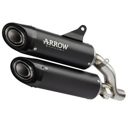 Silencieux Arrow ROND TITANE DARK RACING - Gris / Noir