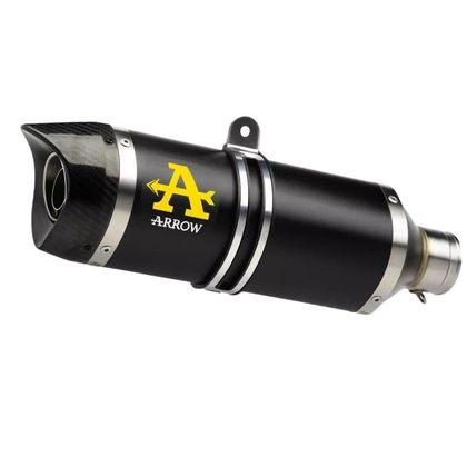 Arrow THUNDER ALU DARK Racing Schalldämpfer - Grau / Schwarz