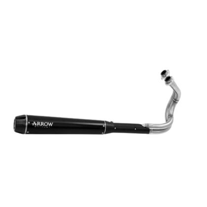 Arrow Rebel Dark Alu-Endstück - Stahl-Kollektor Vollständige Linie - Grau / Schwarz Ref : AW0891 / 74501RBA 