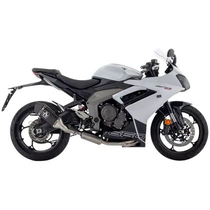 Ligne Complète Arrow Veloce Dark Racing - Collecteur Acier - Gris / Noir Ref : AW0804 / 71007VAN TRIUMPH 660 DAYTONA 660 - 2024 - 2025