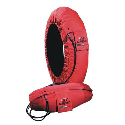 Capit Suprema Spina Tirewarmers Red Size M/XL Verwarmde deken Universeel