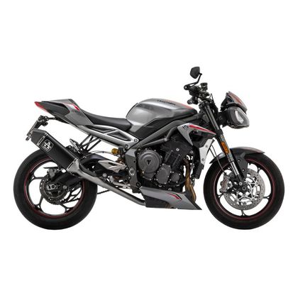 Silencieux Arrow VELOCE ALU DARK Racing - Gris / Noir Ref : AW1037 / 71002VAN 