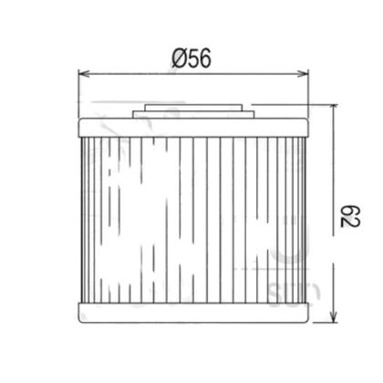 Filtre à huile HifloFiltro HF162 Type origine