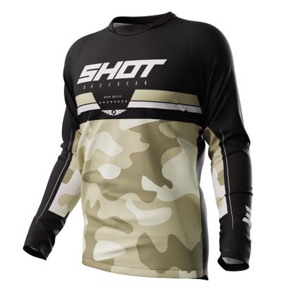 Camiseta de motocross Shot DEVO - BATTLE 2023 - Beige Ref : SO2512 