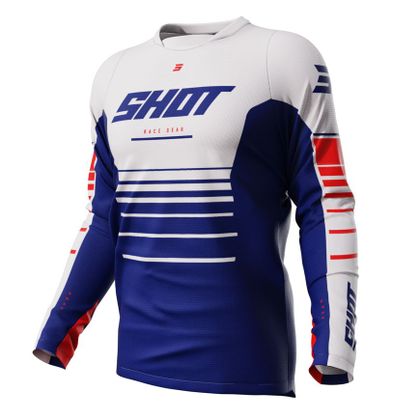 Camiseta de motocross Shot DEVO - PEAK 2024 - Azul Ref : SO2514 