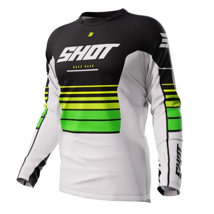 Camiseta de motocross Shot DEVO - PEAK 2024 - Verde Ref : SO2514-C147 