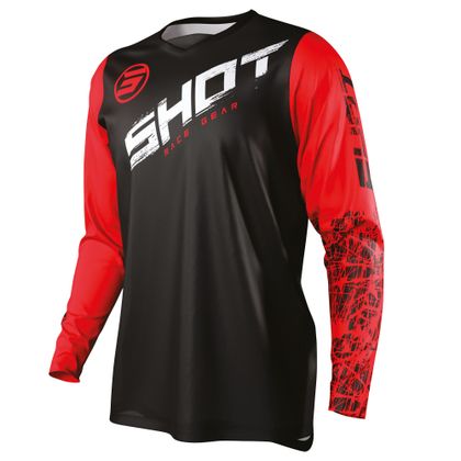 Camiseta de motocross Shot DEVO SLAM KID - RED