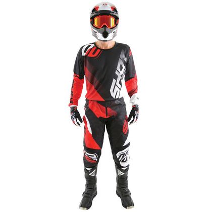Camiseta de motocross Shot DEVO ULTIMATE - BLACK RED 2019