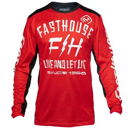 Camiseta de motocross FASTHOUSE DICKSON RED ENFANT 2020