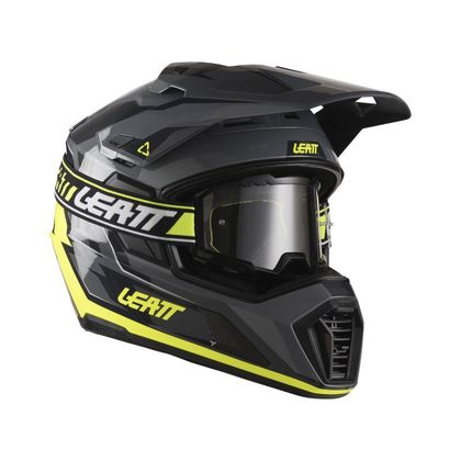 Casque intégral Leatt 7.5 avec masque 2.5 - Gris / Jaune