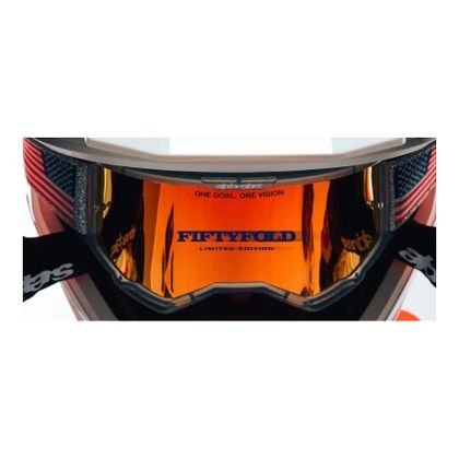 Masque cross Alpinestars VISION 5 EDITION LIMITEE Fiftyfold 2026 - Bleu / Rouge