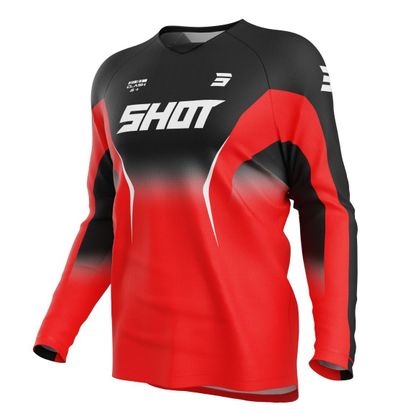 Maillot cross Shot DRAW - CLASH 2026 - Noir / Rouge Ref : SO3164 