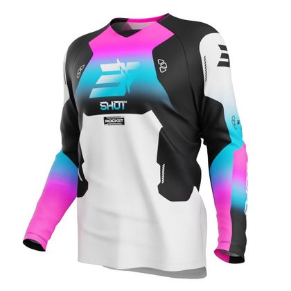 Maillot cross Shot DRAW - ROCKET - ENFANT - Rose Ref : SO3169 