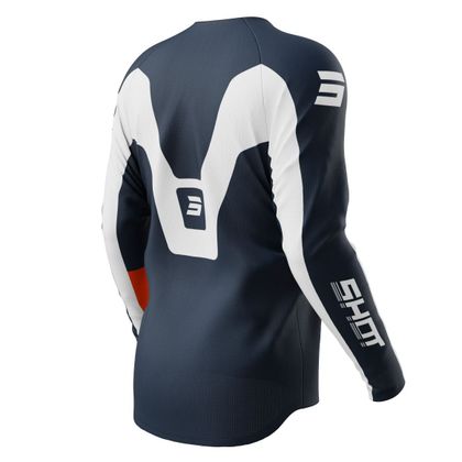 Maillot cross Shot DRAW - STRUCK - ENFANT - Bleu / Orange