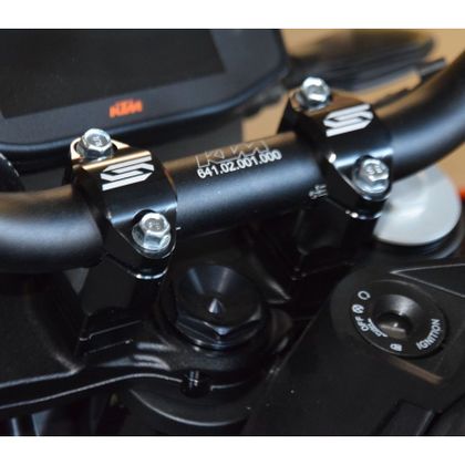 Scar Ø28,6 - KTM EXC EXCF HUSQVARNA BETA SHERCO Höhe 35/40/45/50mm Lenkerabbruch Universell - Schwarz