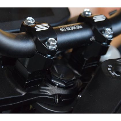 Scar Ø28,6 - KTM EXC EXCF HUSQVARNA BETA SHERCO Höhe 35/40/45/50mm Lenkerabbruch Universell - Schwarz