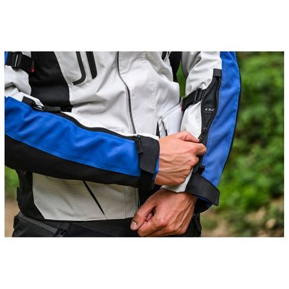 Veste Moto LS2 NARVIK - Gris / Bleu